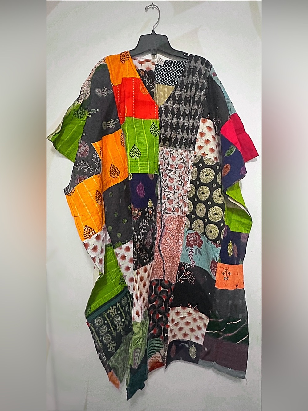 Bohemian Patchwork Multi-Color Womens Kaftan